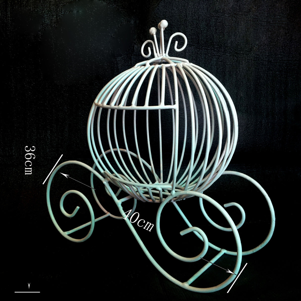 Porta buste carrozza in ferro battuto raccogliere bigliettini Portasoldi