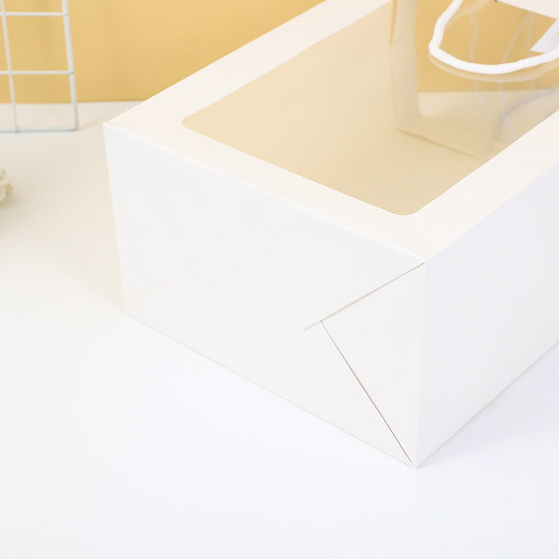 Wedding Bag Sacchetto Bianco Con Finestra Vetrina Trasparenti PVC