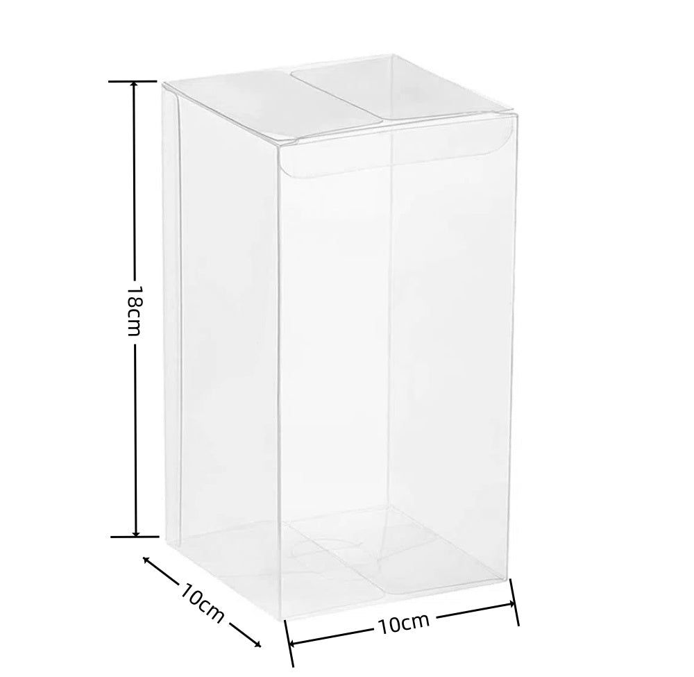 Scatole rettangolare trasparente pvc 10*10*18cm