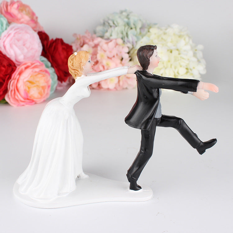 CAKE TOPPER MATRIMONIO DECORAZIONE TORTA RESINA COME BACK