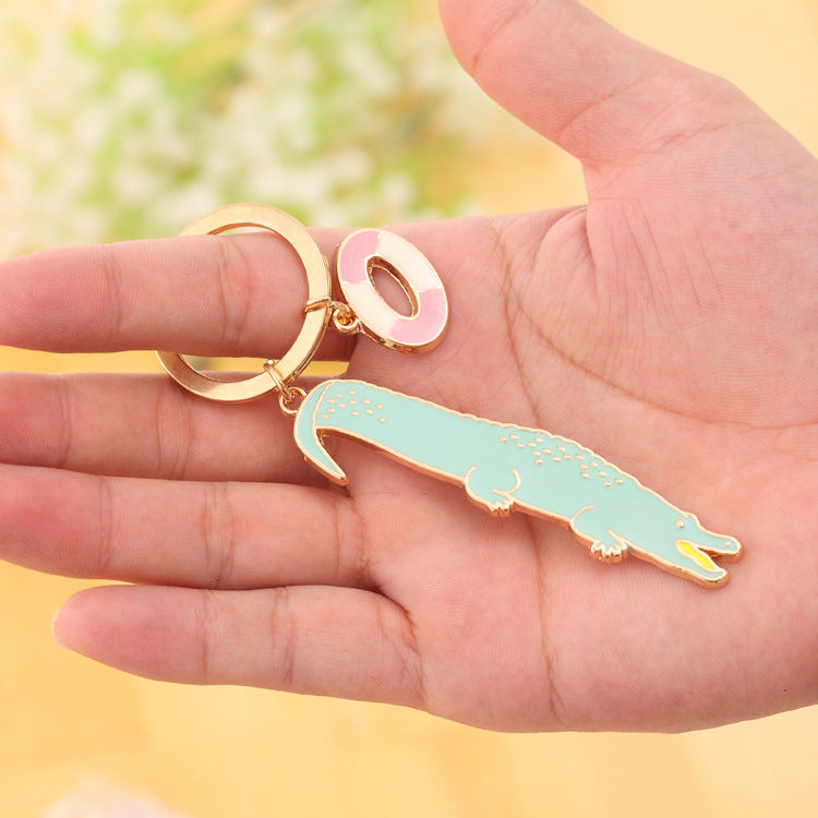 Portachiavi Animali Metallo Lega Pensiero Regalo Ricordo