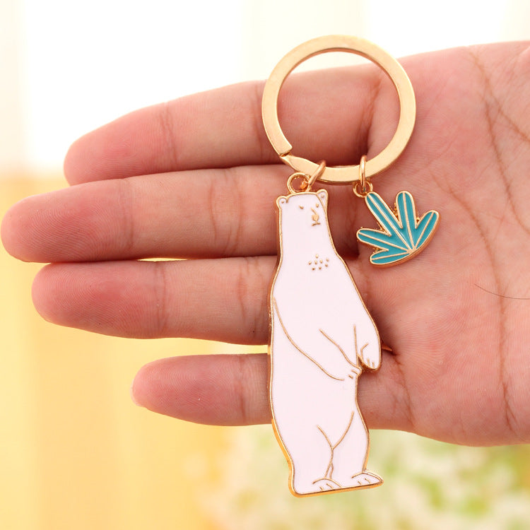 Portachiavi Animali Metallo Lega Pensiero Regalo Ricordo