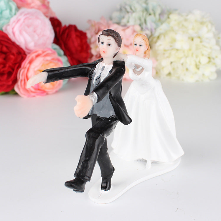 CAKE TOPPER MATRIMONIO DECORAZIONE TORTA RESINA COME BACK