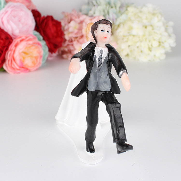 CAKE TOPPER MATRIMONIO DECORAZIONE TORTA RESINA COME BACK