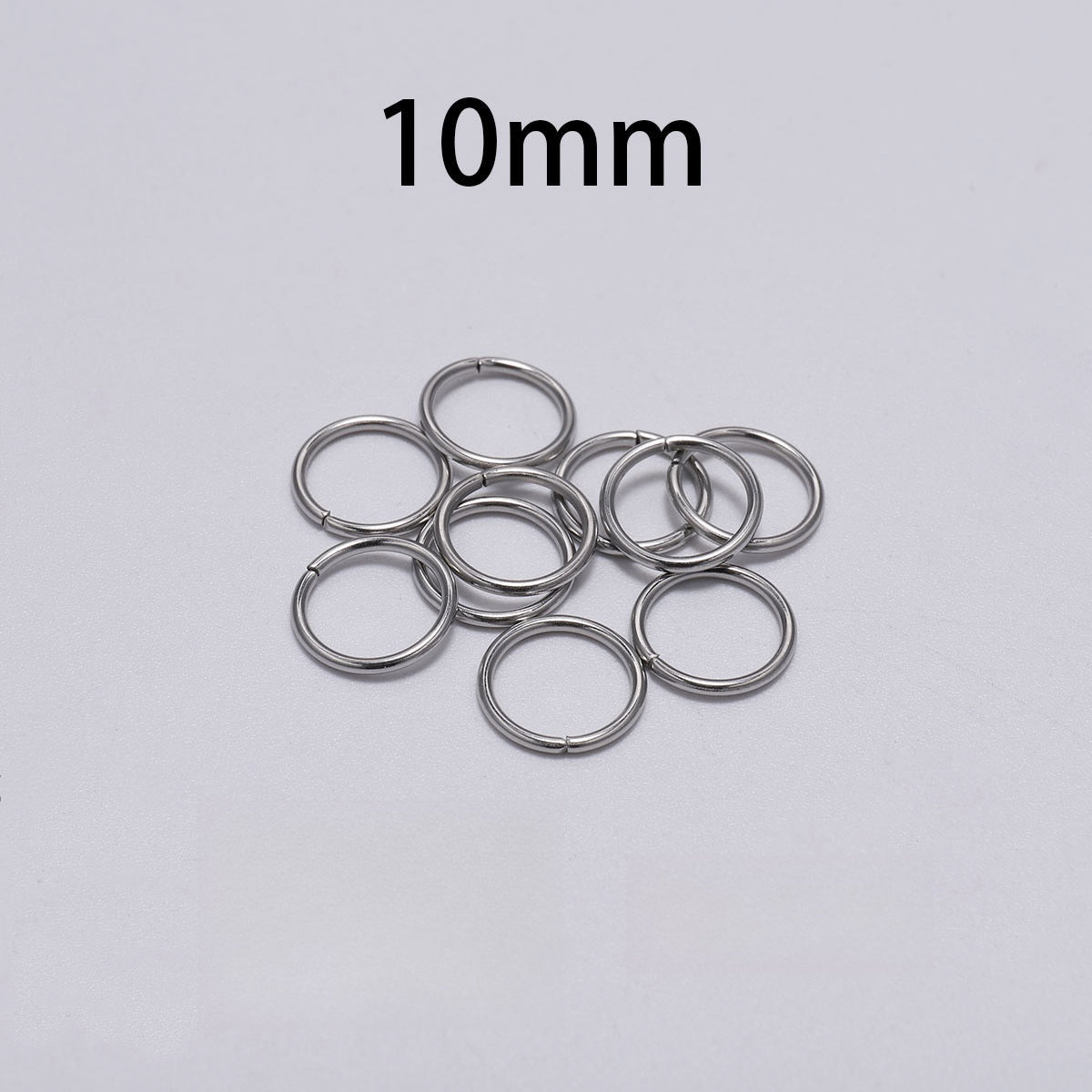 200 pezzi Argento Anelli apribili per Gioielli Fai Da Te Braccialetti Bigiotteria
