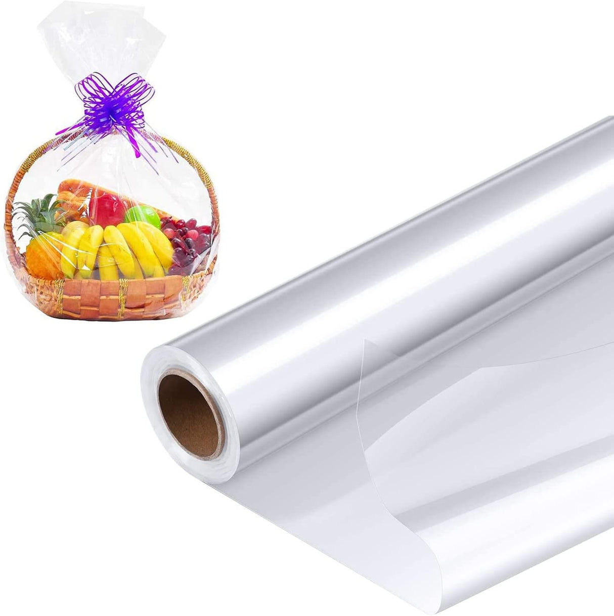 Rotolo Lunghezza 50 Metri Larghezza 60cm (60cm*50M) Involucro di Cellophane