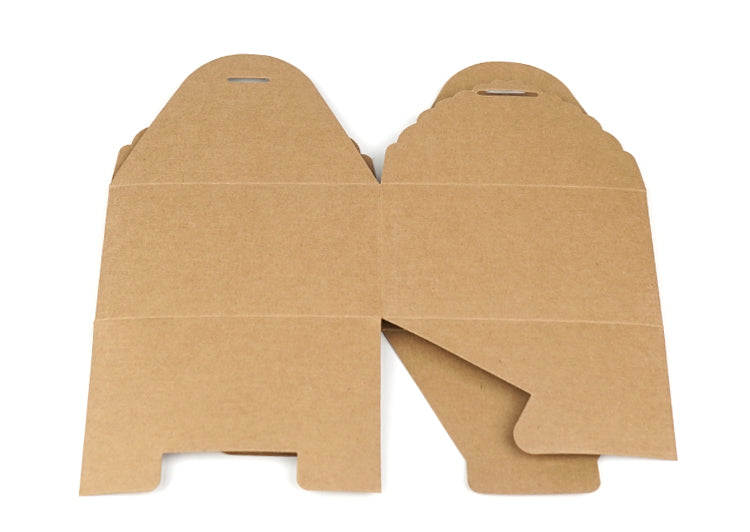 50pz Cubo Scatola Portaconfetti Carta Kraft Con Etichetta Forma Cuore, Corda di Canapa