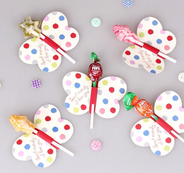 50 Etichette Decorazione Carta Lecca Lecca Lollipop Chupa Chups