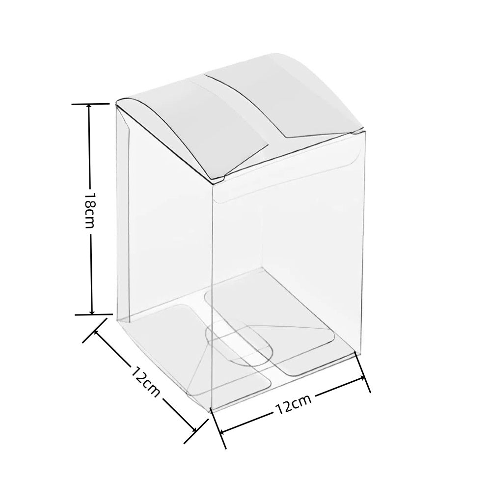 Scatole rettangolare trasparente pvc 12*12*18cm