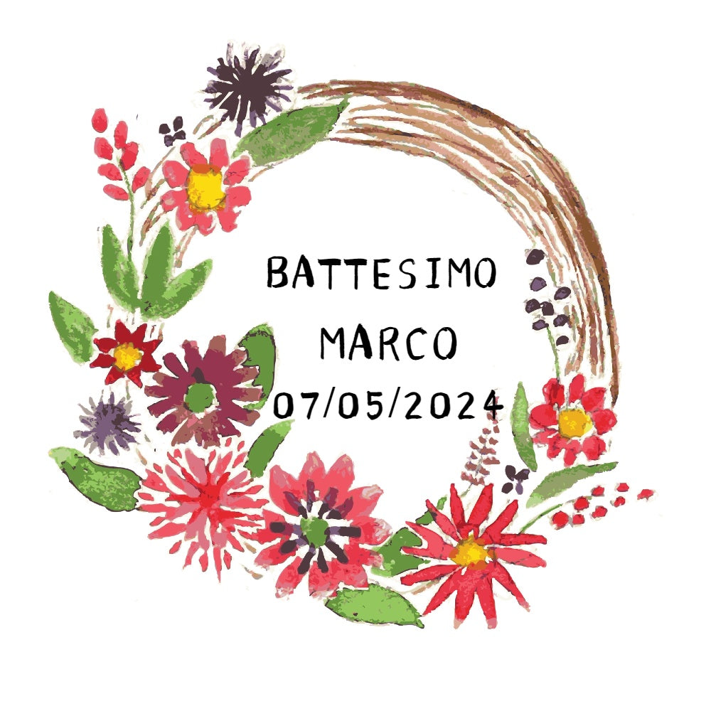 20 pezzi Adesivi Etichette rotondi personalizzati 5cm