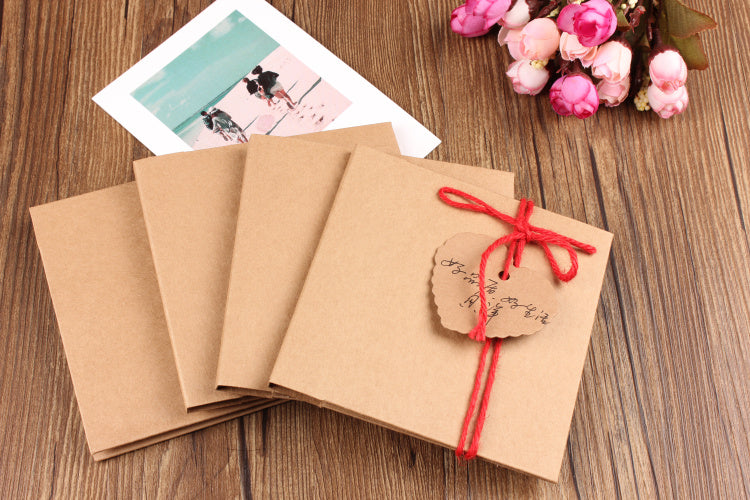 50 Porta Due CD Bustine Busta Custodia Regalo Per CD e DVD In Carta Kraft