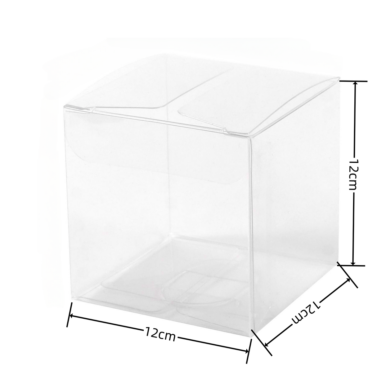 Scatole cubo trasparente pvc 12*12*12cm