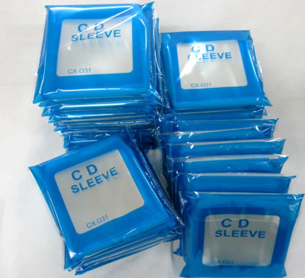 100 Buste Plastica Trasparente Spessore 6c Autoadesivo per CD/DVD