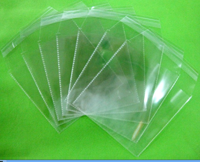 100 Buste Plastica Trasparente Spessore 6c Autoadesivo per CD/DVD