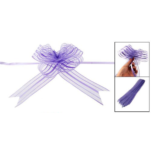 10x Coccarde Autotiranti 5cm Auto Fiocco in Organza