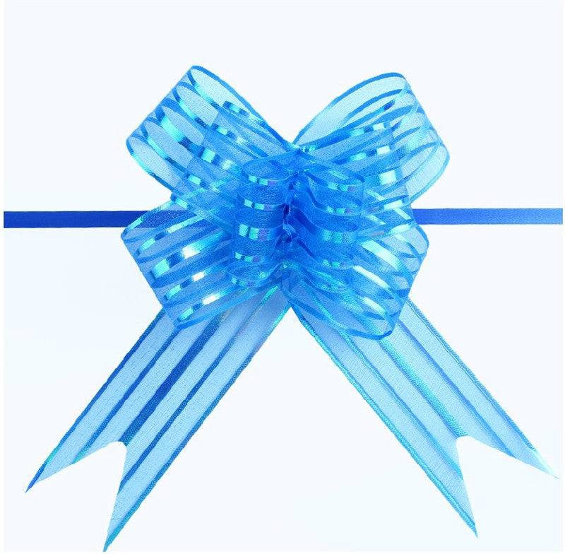 10x Coccarde Autotiranti 5cm Auto Fiocco in Organza