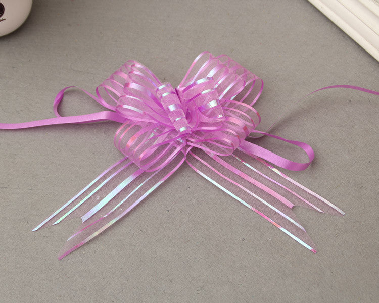 10x Coccarde Autotiranti 5cm Auto Fiocco in Organza