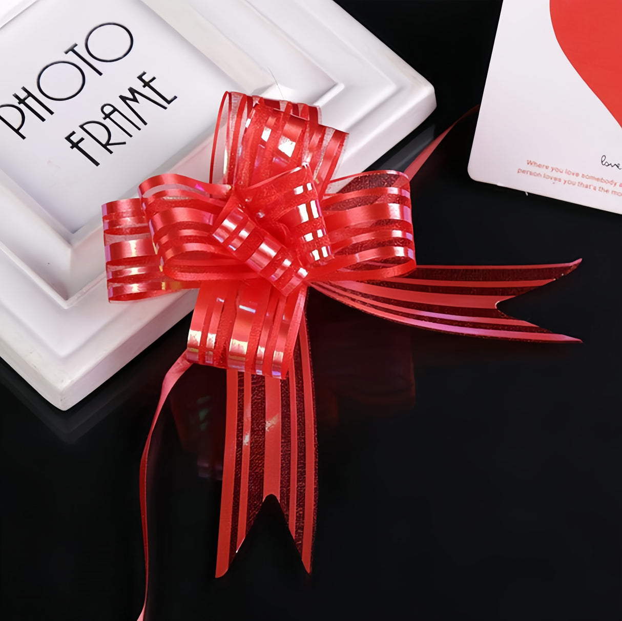 10x Coccarde Autotiranti 5cm Auto Fiocco in Organza