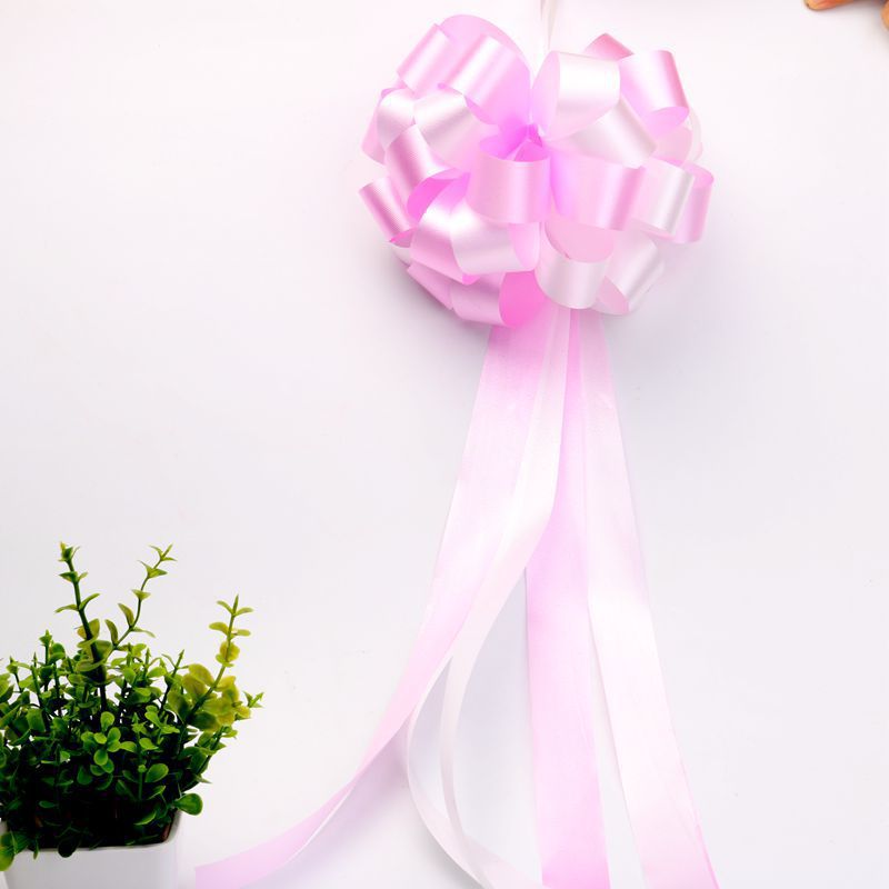 10x Coccarde Autotiranti 6cm Auto Fiocco Misura Grande Due Colori