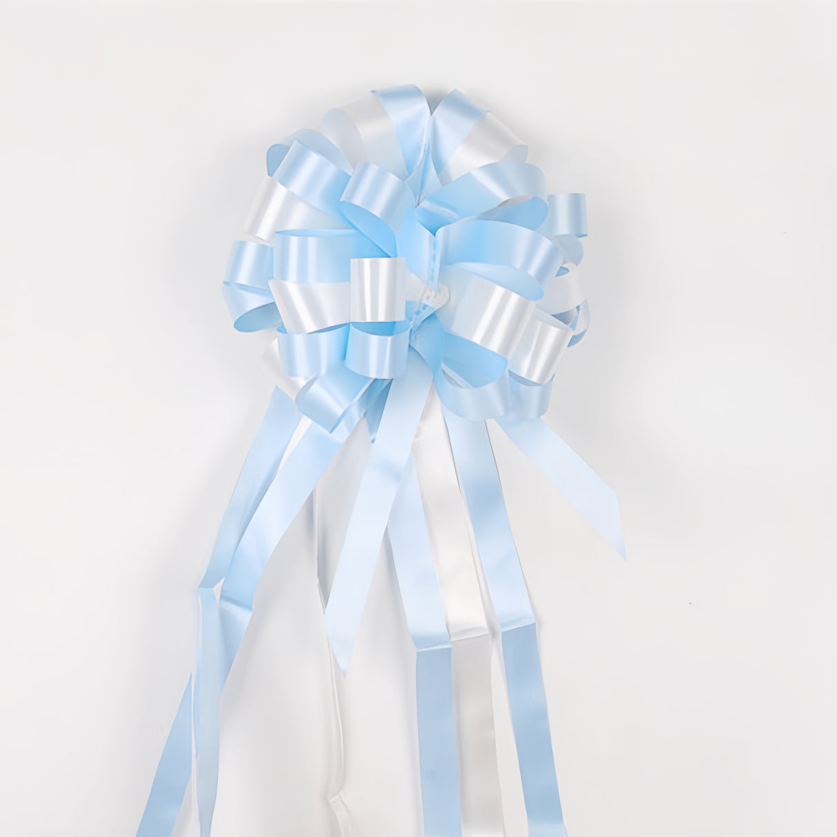 10x Coccarde Autotiranti 6cm Auto Fiocco Misura Grande Due Colori