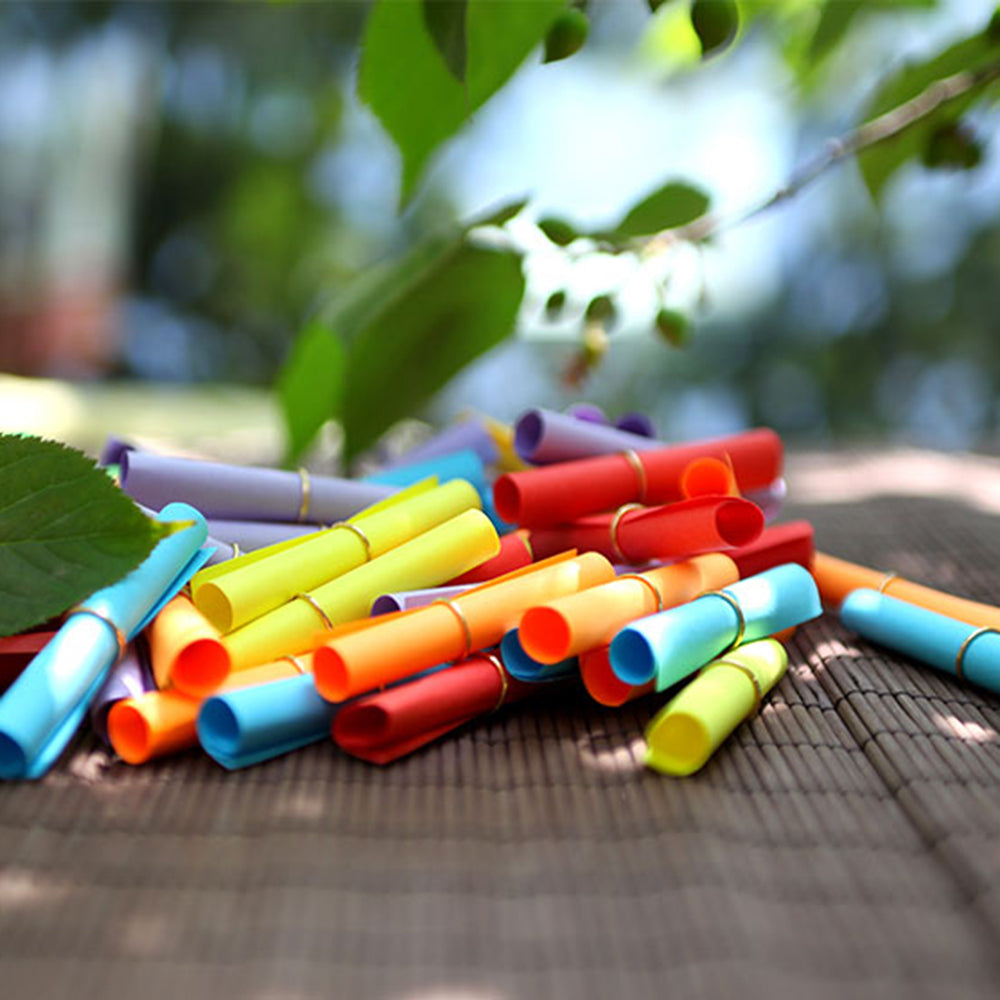 100pz Pergamene Carta Rotolo Con Anello Oro Biglietto Accessori