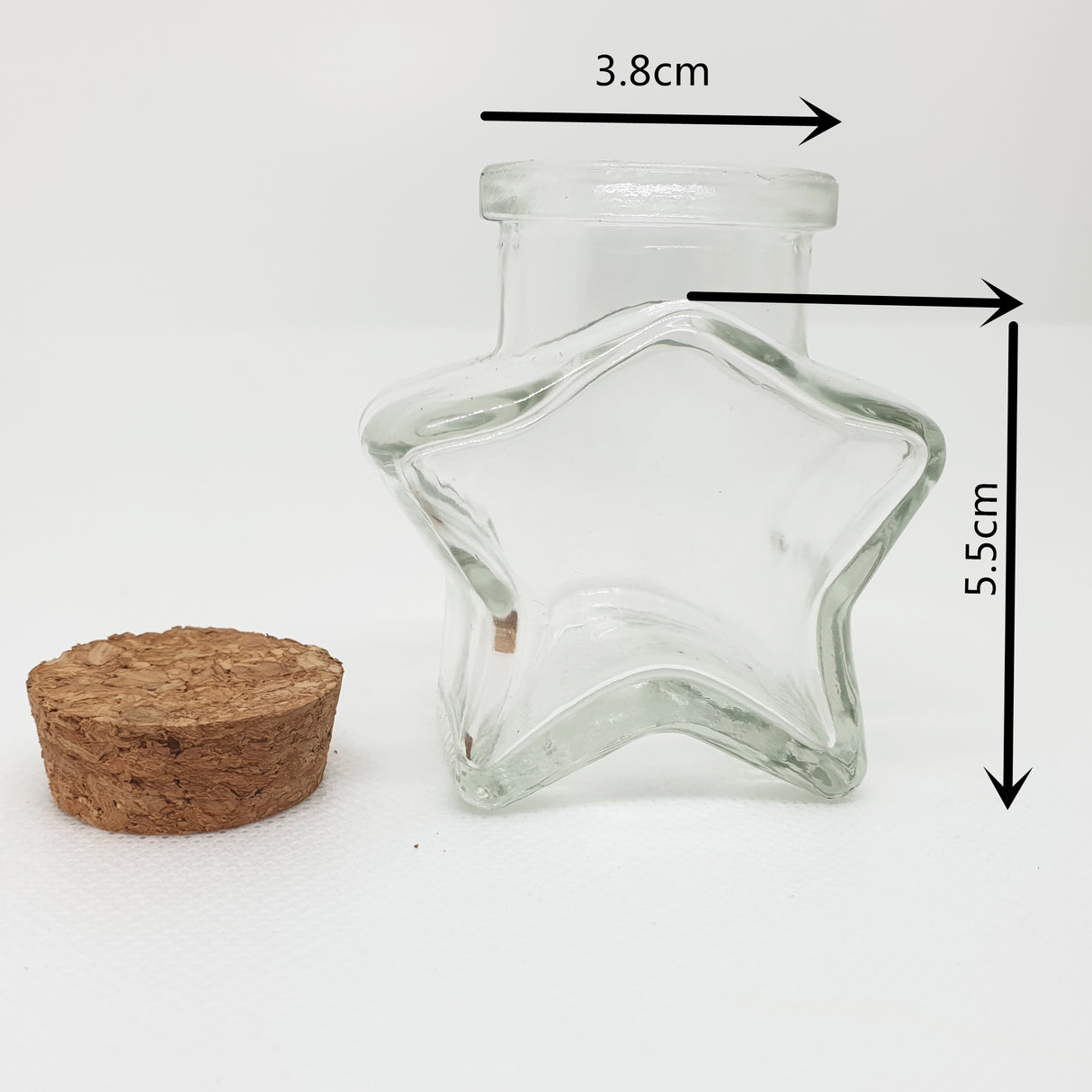 20 pezzi Barattolo Vetro Formato Stella