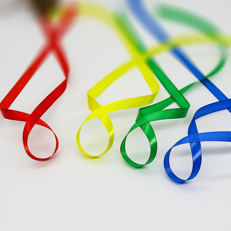 Nastro Doppio Raso confezione Regalo Creazione fai da te, lunghezza 25 yard 1cm