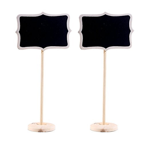 Mini lavagna lavagnette sul bastone Segnaposto Segnatavolo Legno
