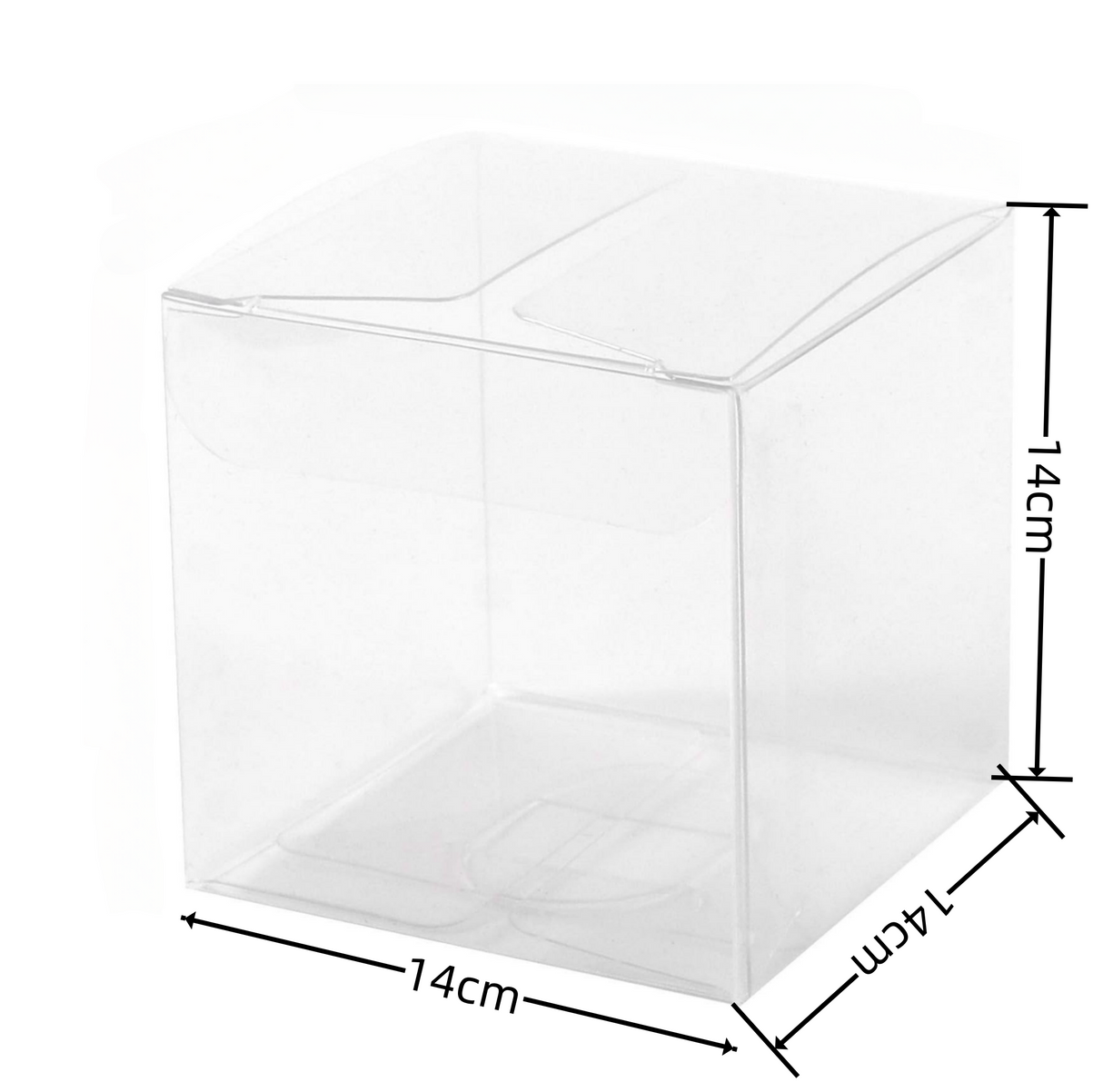 Scatole cubo trasparente pvc 14*14*14cm