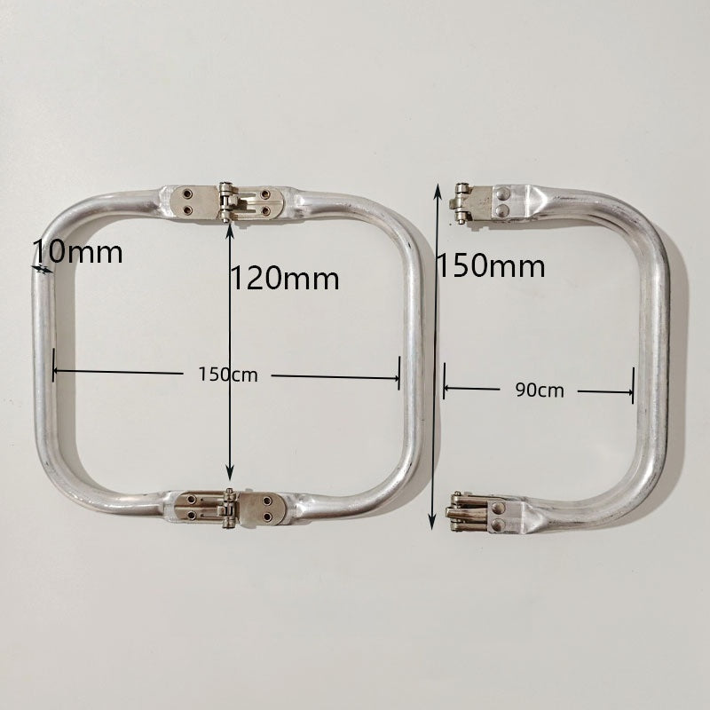 1 Pezzo Chiusura per Borsa Uncinetto a Scatto, Telaio in Alluminio con Manico, Cornice Clic Clac per Borse Fai da Te Varie Misure