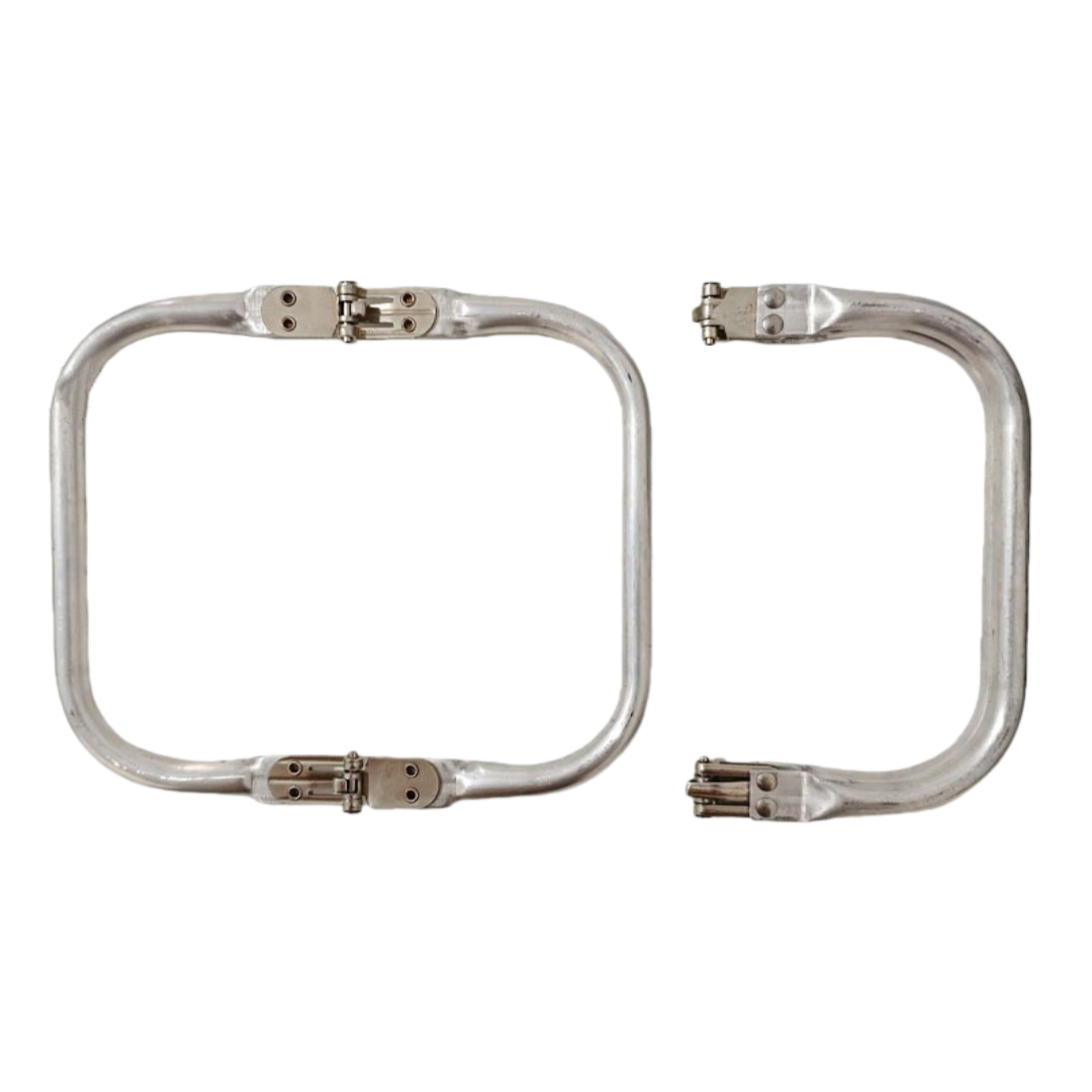 1 Pezzo Chiusura per Borsa Uncinetto a Scatto, Telaio in Alluminio con Manico, Cornice Clic Clac per Borse Fai da Te Varie Misure