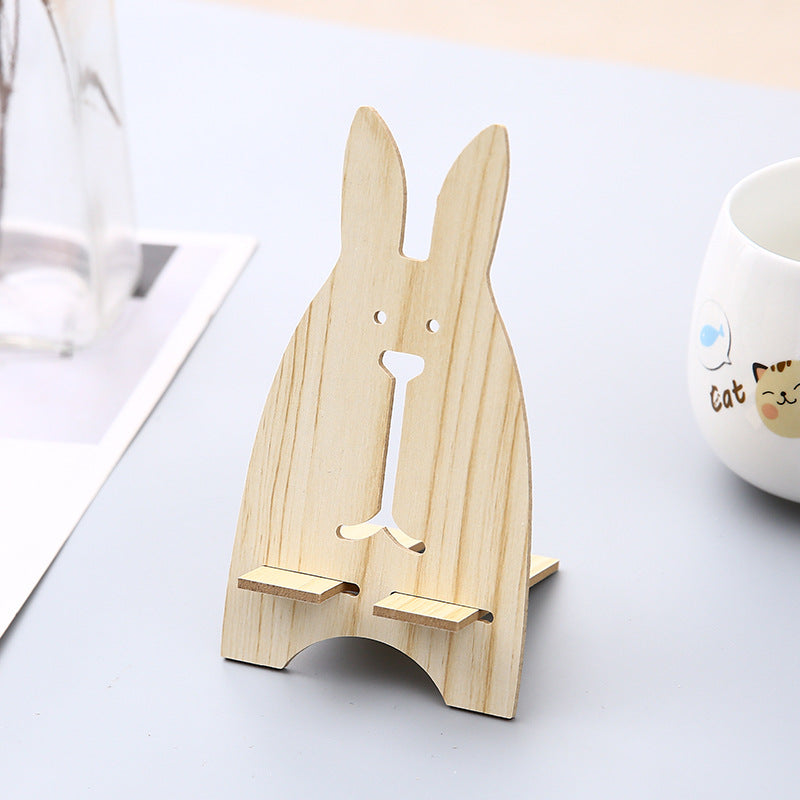 Mini Cavalletto Legno Forma Coniglio