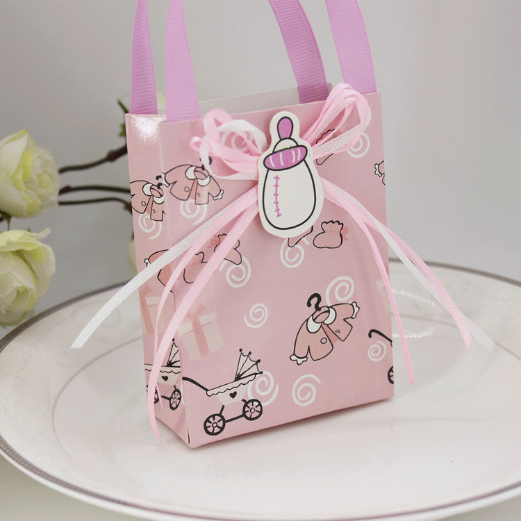 20 Pezzi Scatole Portaconfetti Nascita Ciuccio Con Manico