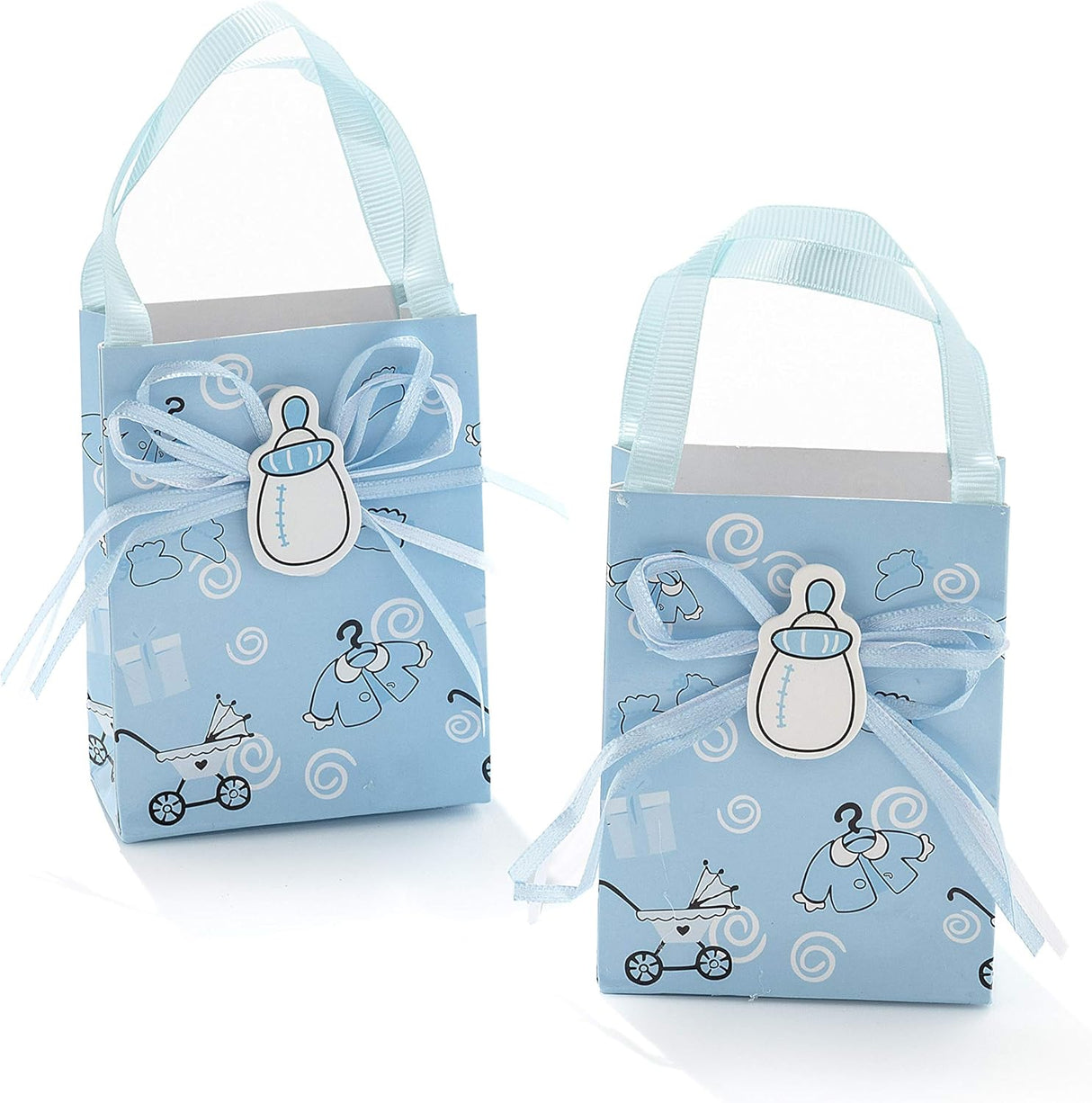 20 Pezzi Scatole Portaconfetti Nascita Ciuccio Con Manico