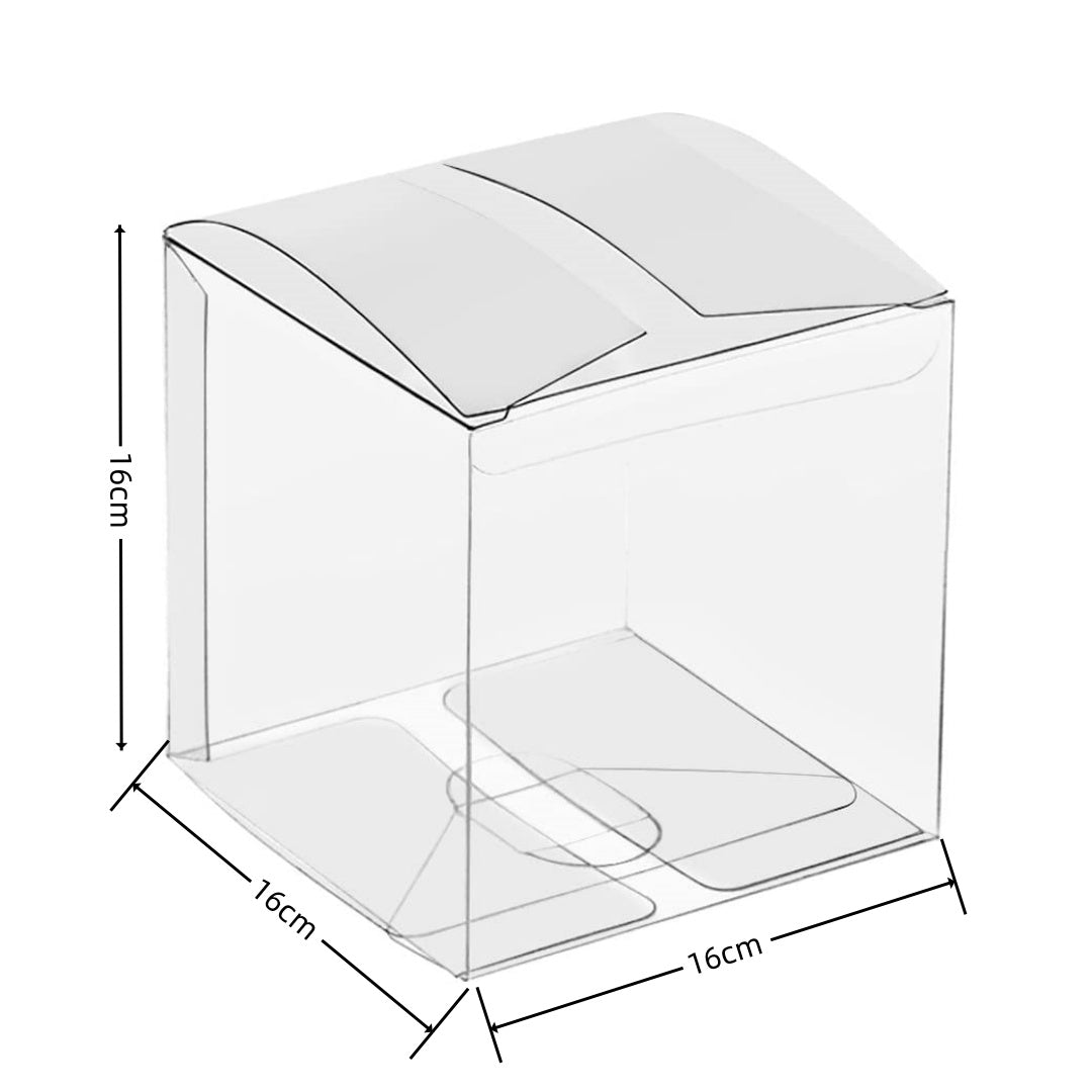 Scatole cubo trasparente pvc 16*16*16cm