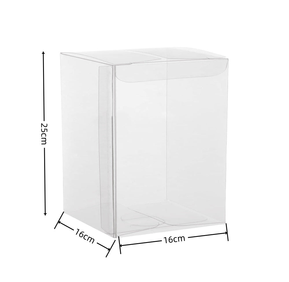 Scatole rettangolare trasparente pvc 16*16*25cm