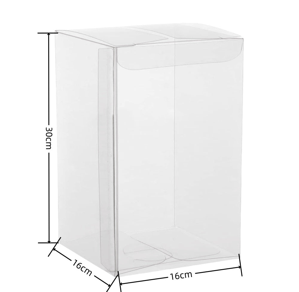 Scatole rettangolare trasparente pvc 16*16*30cm