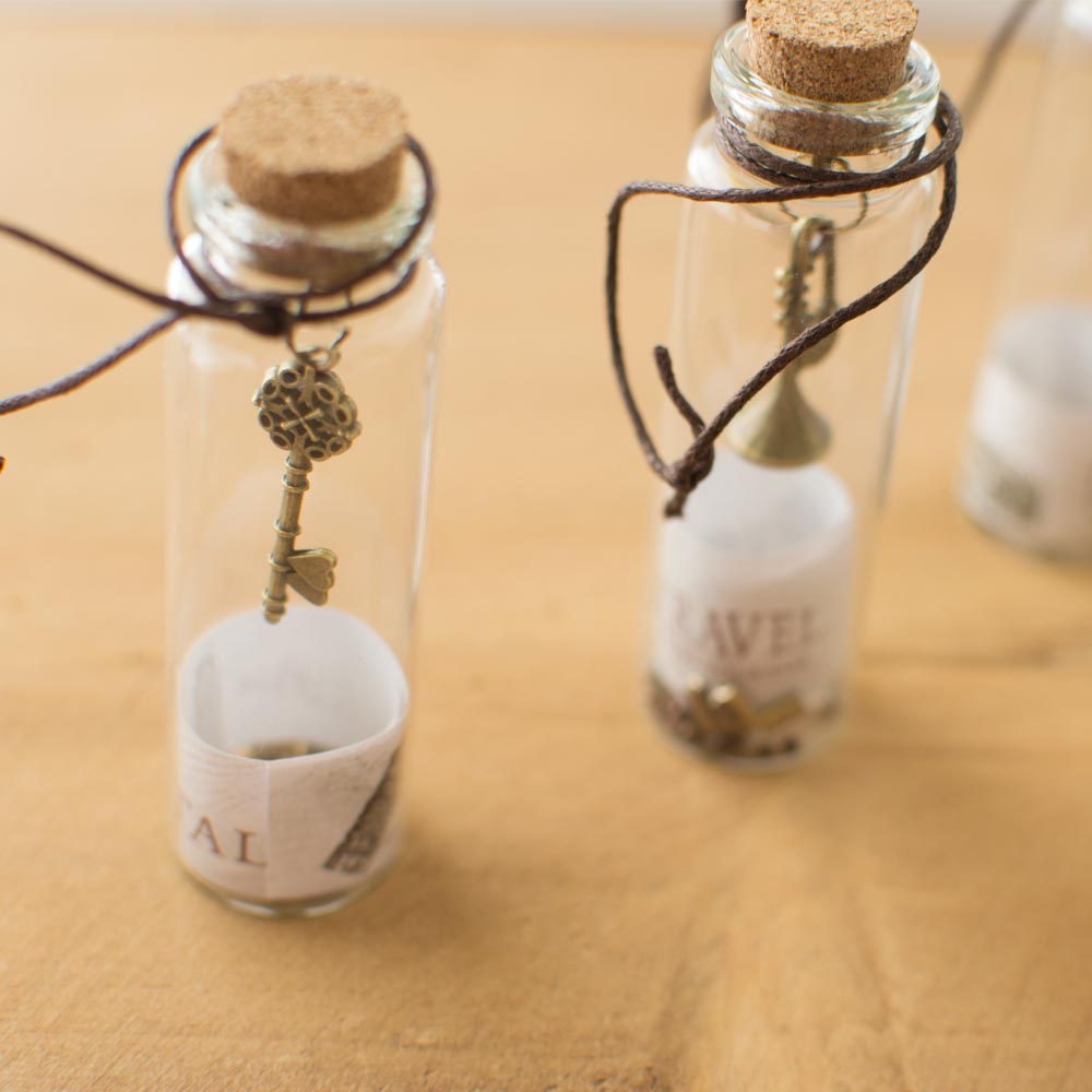 12 Pezzi Mini Barattolo Con Tappo In Sughero Bottiglia alla deriva Pergamene