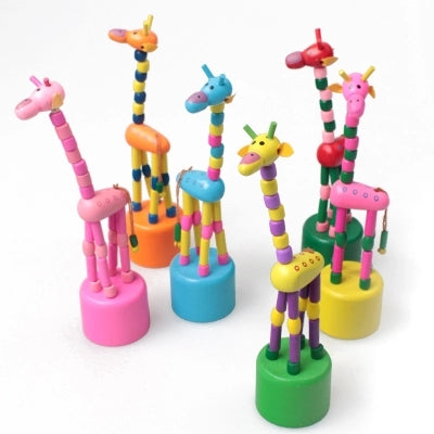 Giocattolo creativo animale Giraffa ballerina in legno