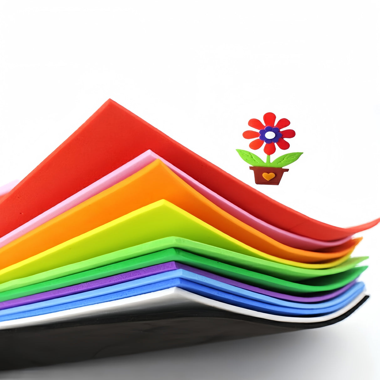 Fogli A4 Colorati in Gomma Eva (Confezione di 50)