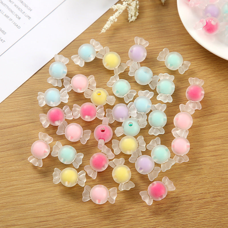 100 Perline Trasparenti con Colori Interni Assortiti caramelle 16mm