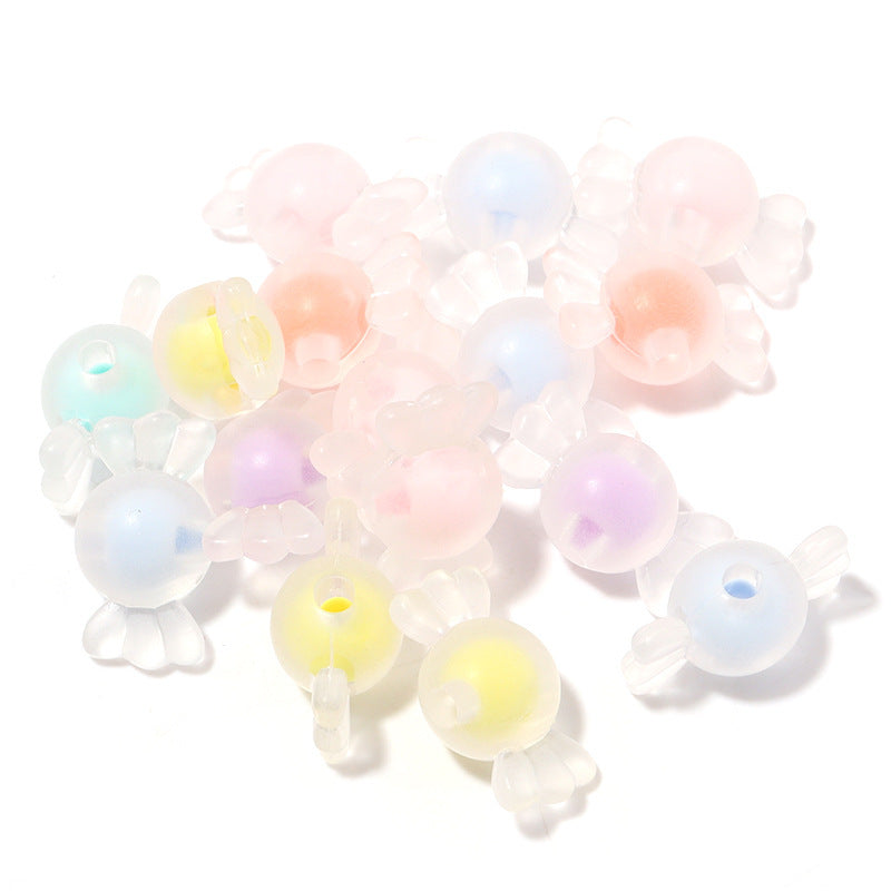 100 Perline Trasparenti con Colori Interni Assortiti caramelle 16mm