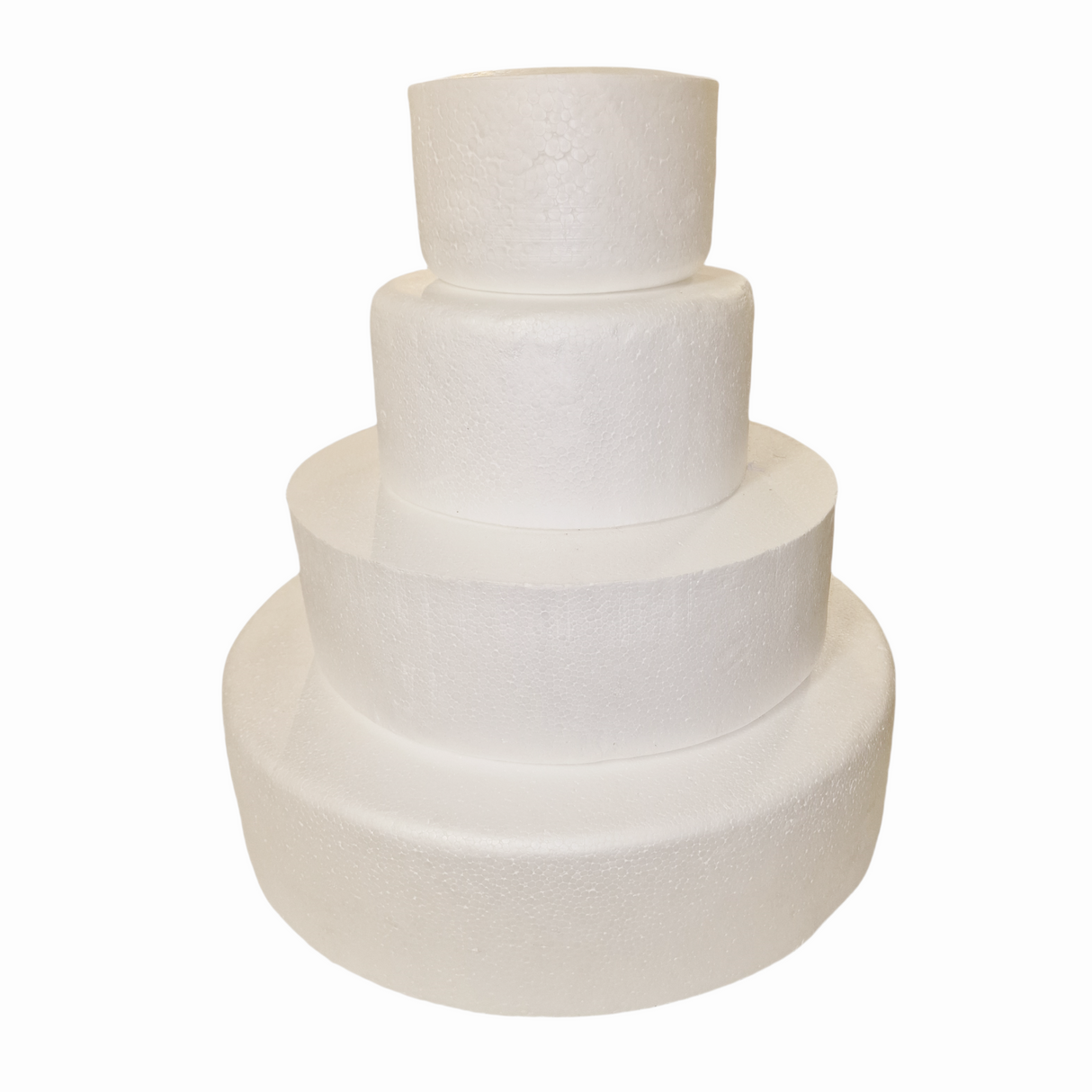 Torta di polistirolo, composto da 4 Dischi Altezza 10cm, diametro di 40-30 -20-15cm, creazione compleanno bomboniera