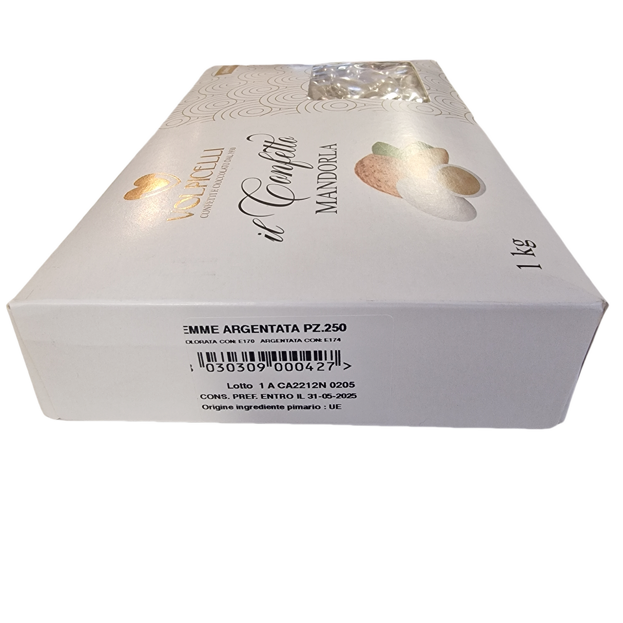 OFFERTA CONFETTI Argento VOLPICELLI 25 Anni Nozze Mandorla Scadenza 31-05-2025