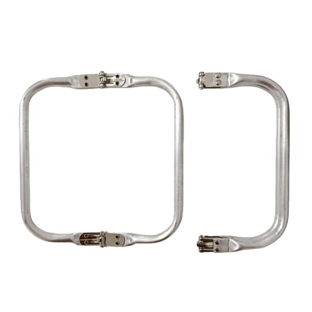 1 Pezzo Chiusura per Borsa Uncinetto a Scatto, Telaio in Alluminio con Manico, Cornice Clic Clac per Borse Fai da Te Varie Misure