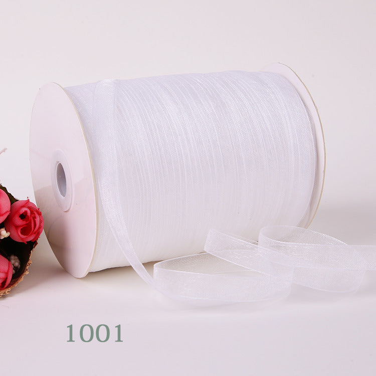 500YARD-450METRI Nastro in Organza Larghezza 1CM (10MM)