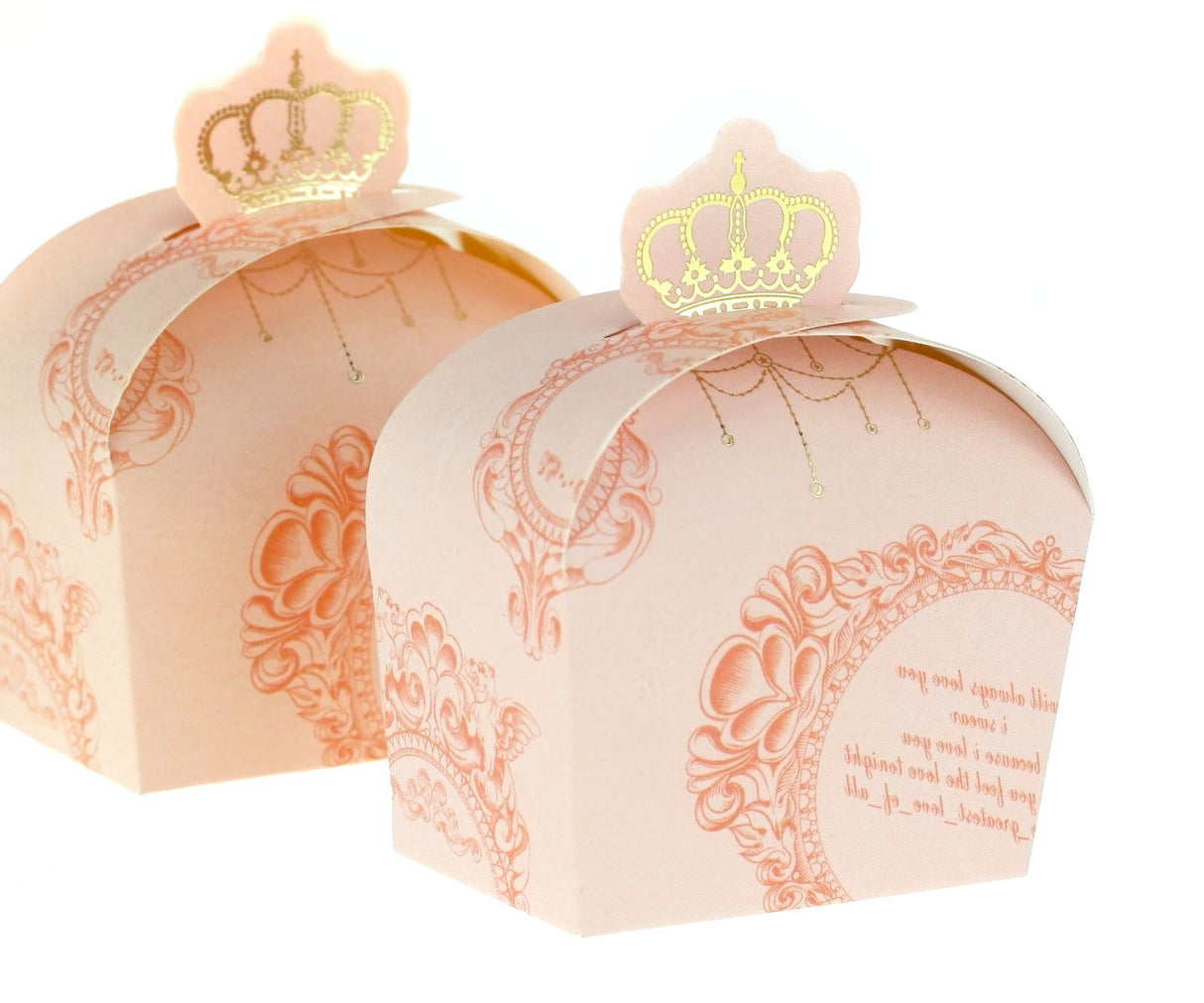 50x Scatole Corona Imperiale Portaconfetti confettata