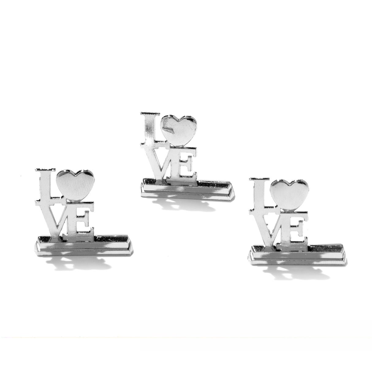 10pz segnaposto segnatavolo a forma LOVE