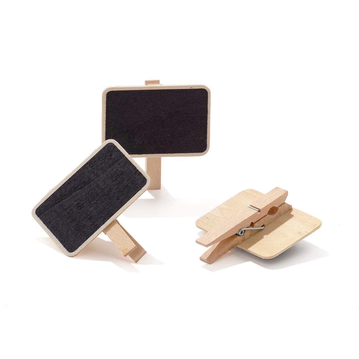 5 pezzi Mini Lavagna Lavagnette mollette di legno