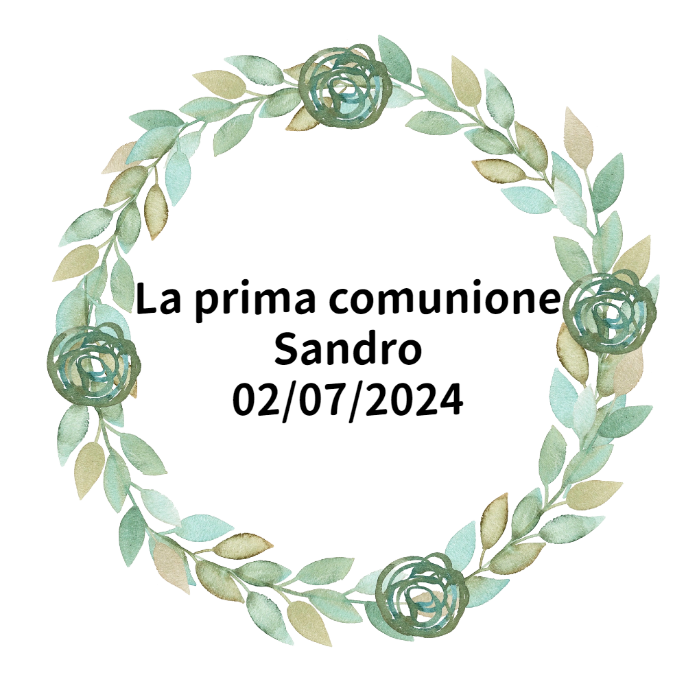 20 pezzi Adesivi Etichette rotondi personalizzati 5cm